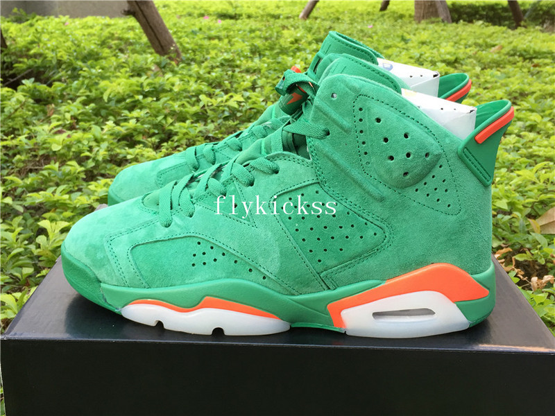 Authentic Air Jordan 6 Gatorade Green